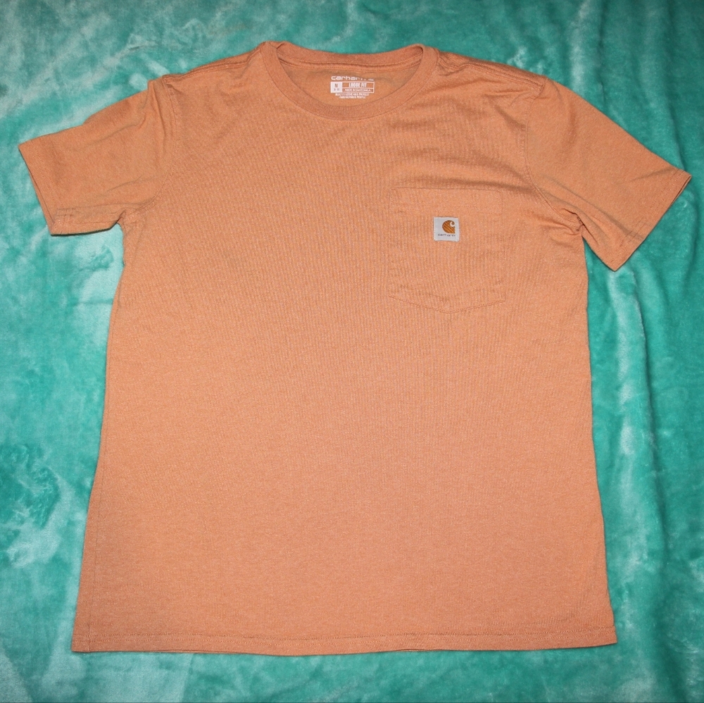 Women's Orange Carhartt Pocket Tee